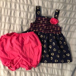 NWOT baby girl 24 moth dress with bloomers